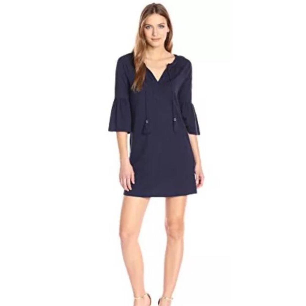 LILLY PULITZER Navy Tunic Dress - Picture 1 of 4